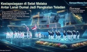 Kesiapsiagaan di Selat Malaka Antar Lanal Dumai Jadi Pangkalan Teladan